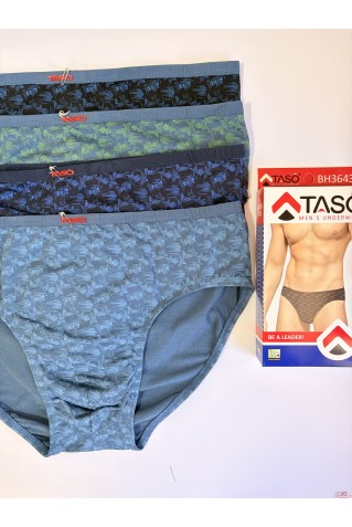 Мужские трусы слипы Taso 3643 из бамбука и хлопка